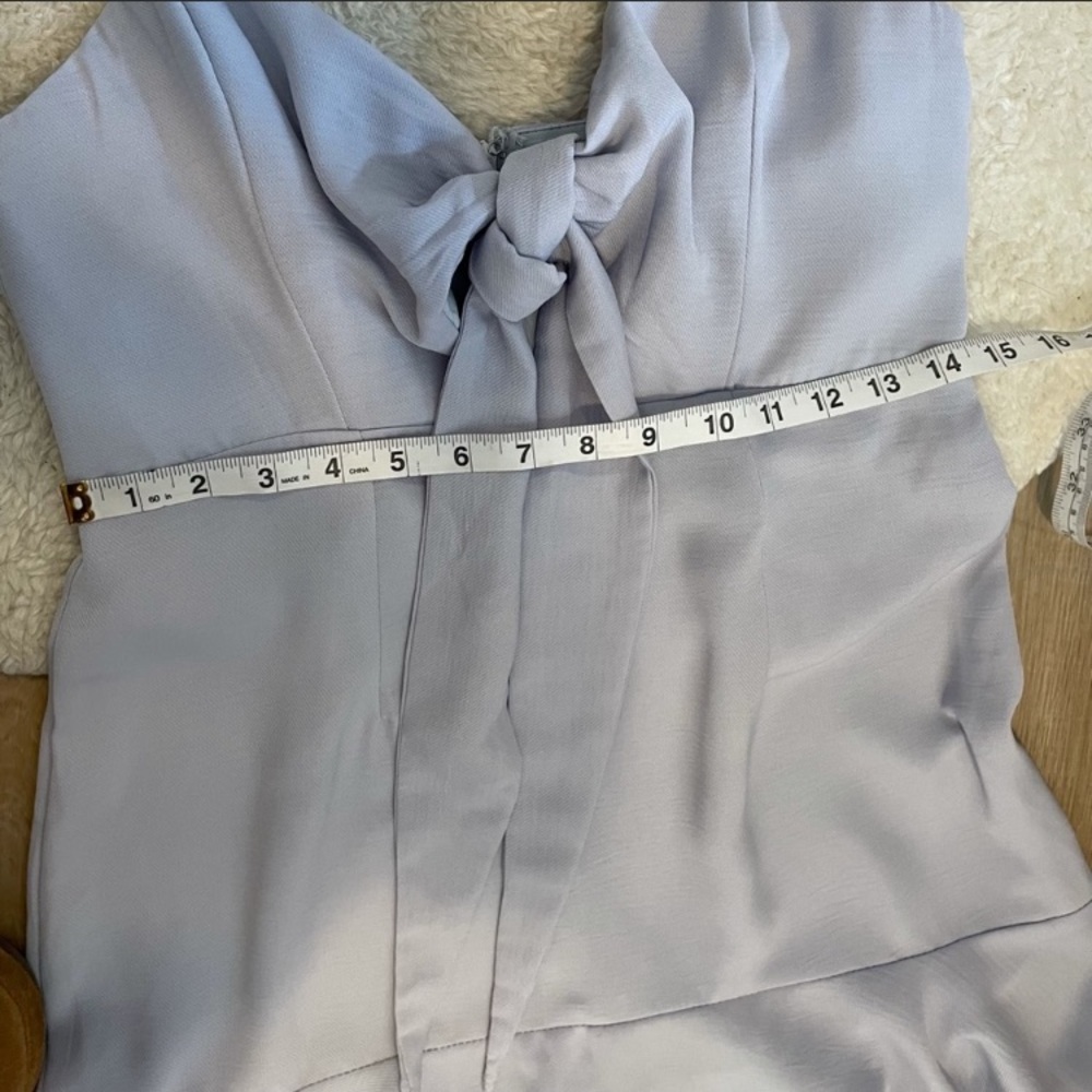 Saints & Secrets Baby Blue Flutter Dress NWT - Picture 12 of 15